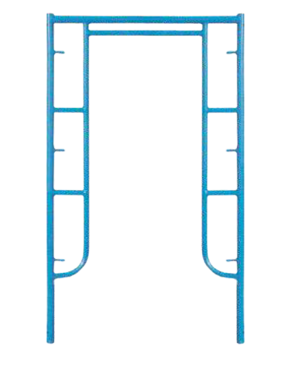 Steel scaffolding frame shoring upright for construction support