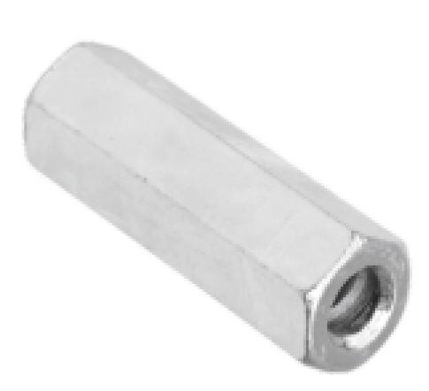 Eastman hexagonal coupler nut for heavy-duty scaffold connections