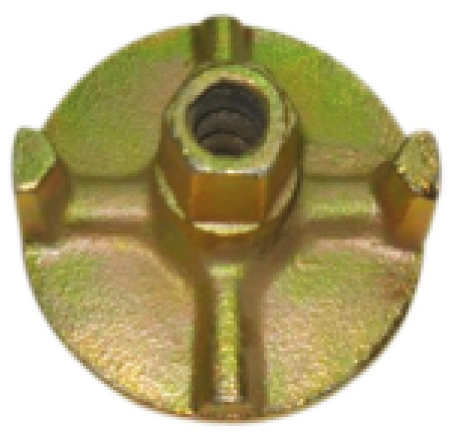 Forged scaffolding anchor nut for formwork and tie rods