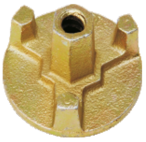Heavy-duty wing nut for scaffolding and formwork accessories, durable steel construction