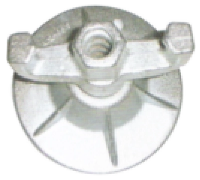 Scaffolding wing nut for formwork and tie rod systems